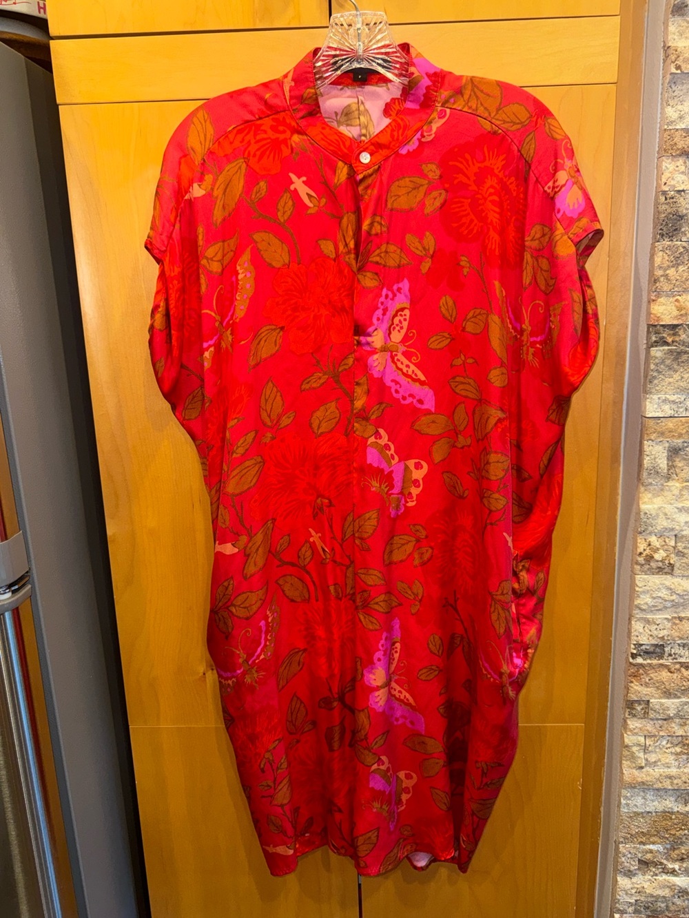 Jim Thompson Coral Shift Dress